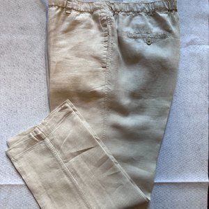 Tommy Bahama Flat Front Linen Pants 38X30